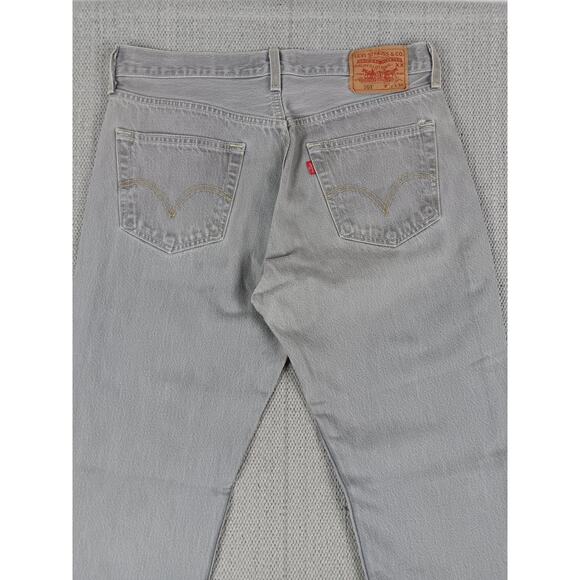 Levis 501XX Vintage Jeans Mens 32X32 Light Greystone Regular Straight Button Fly - Picture 7 of 12